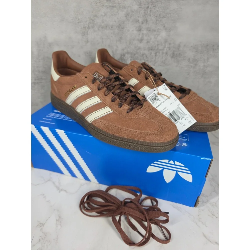 Adidas Handball Spezial Prebrown Gum Suede Sneakers KJ6016 Men's 9 New in Box